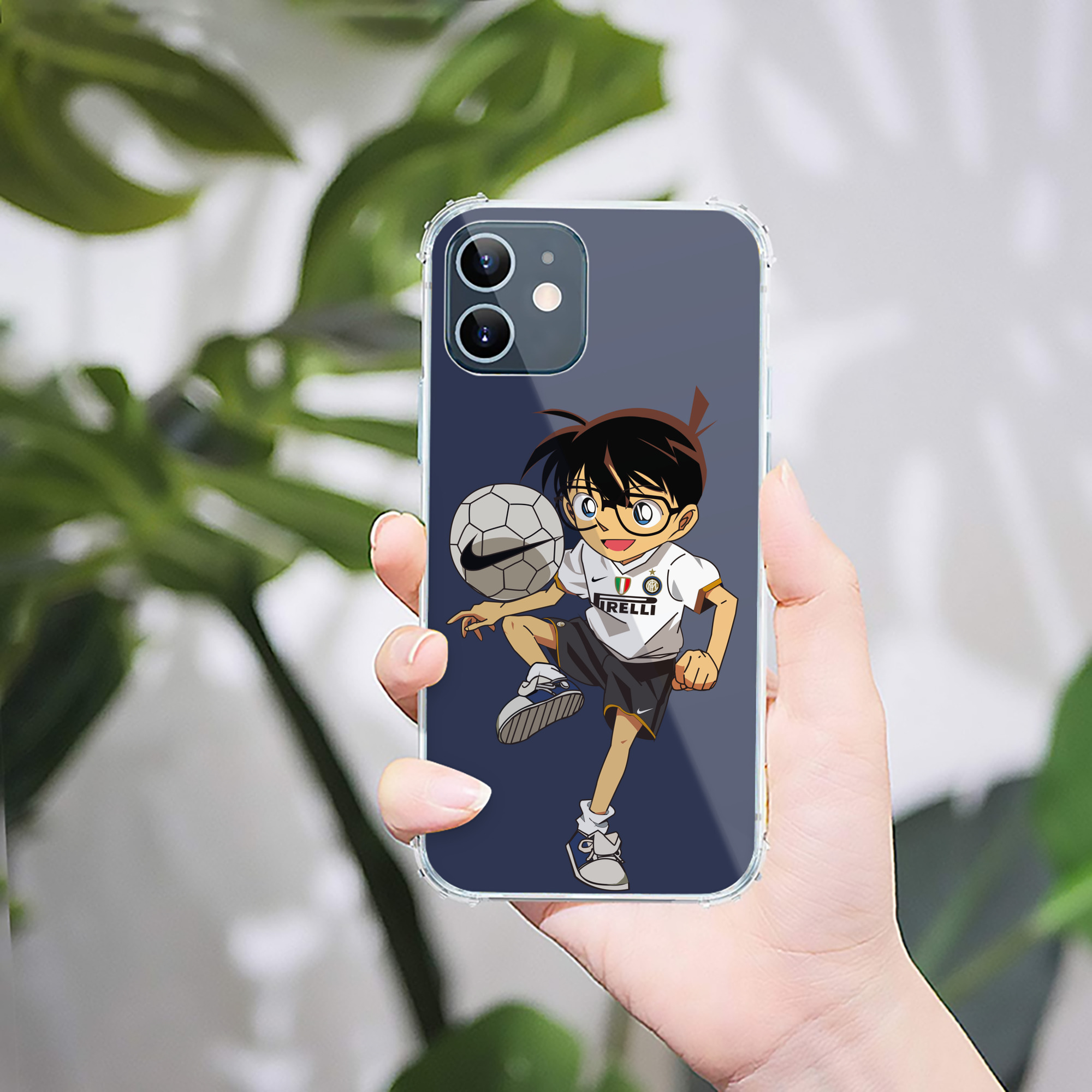 （画像用） 名探偵コナン 江戸川 コナン Detective Conan Conan Edogawa 【iPhone 12シリーズ対応】透明スマホケース（クリアソフトケース）